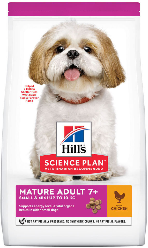Сухой корм для пожилых собак Hills Science Plan Mature Adult 7+ для мелких пород с курицей 300г