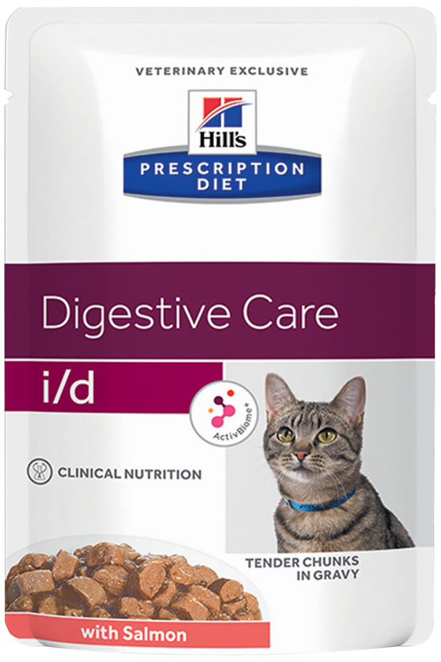 Влажный корм для кошек Hills i/d при расстройствах пищеварения с лососем 85г