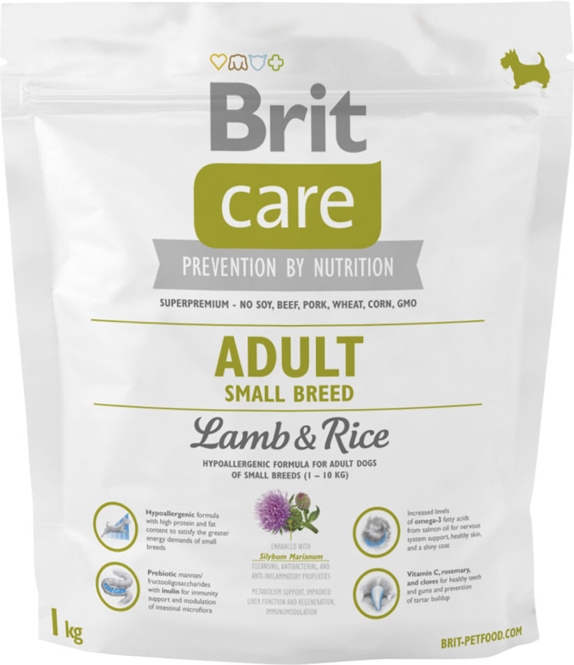 Сухой корм для собак Brit Care Adult S Lamb & Rice 1кг
