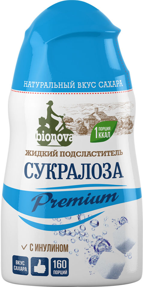Подсластитель жидкий Bionova Сукралоза Premium 80г