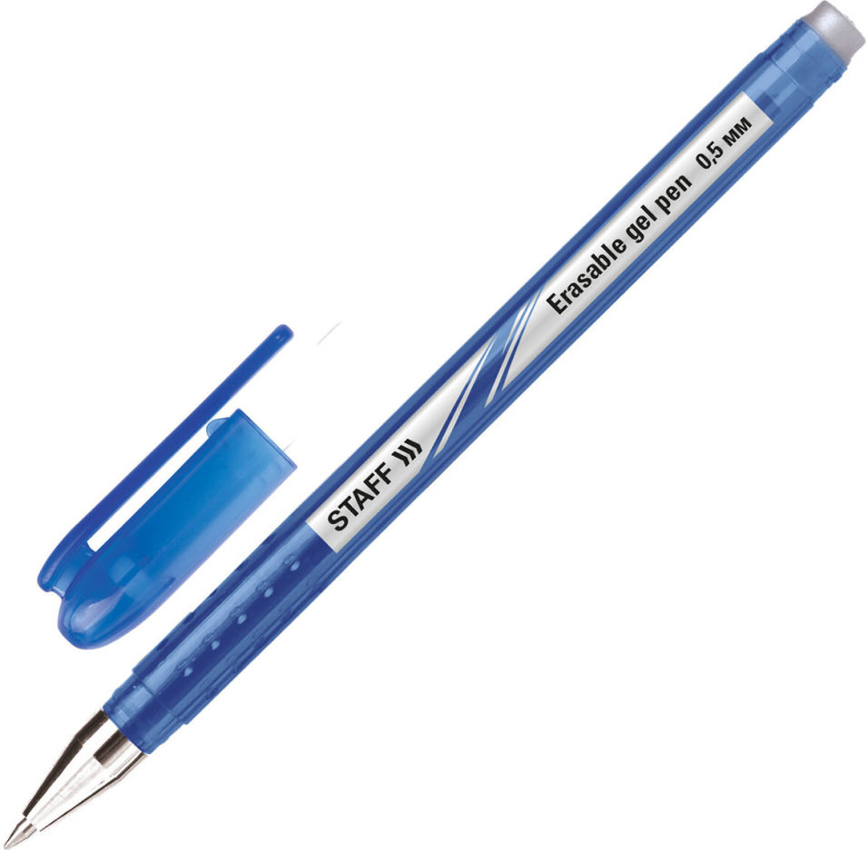 Ручка гелевая Staff College Egp-102 стираемая синяя 0.38мм