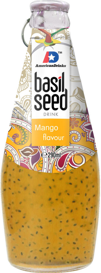 Напиток сокосодержащий Basil Seed Пряное Манго 290мл (упаковка 12 шт.)