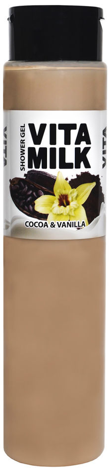 Гель для душа Vita&Milk Какао и ваниль 350мл