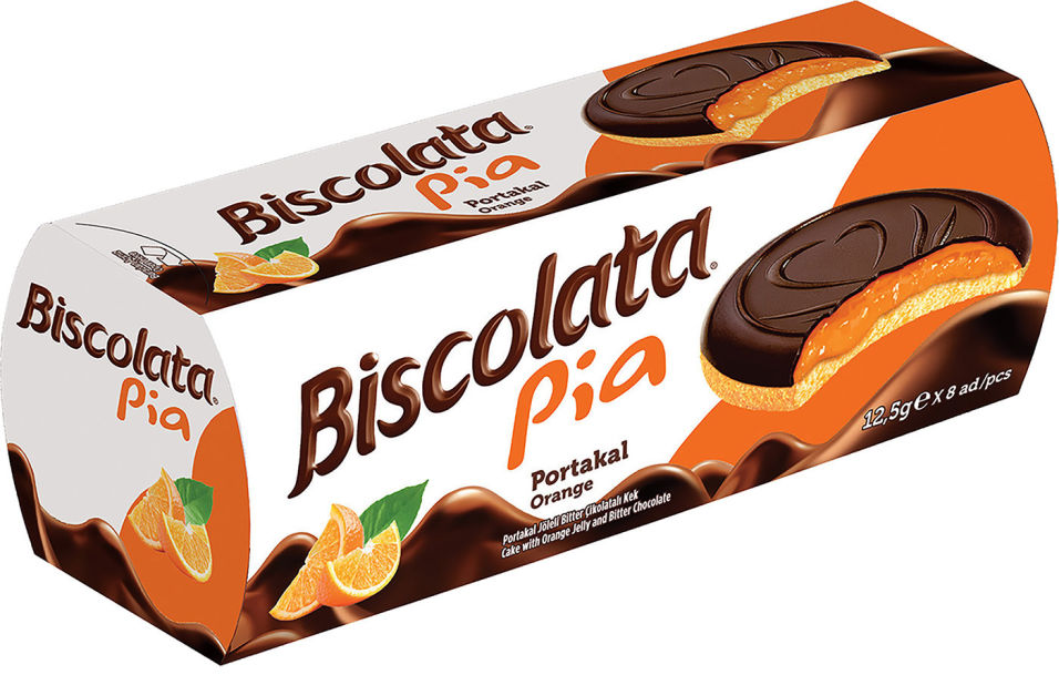 Печенье Biscolata Pia с апельсином 100г
