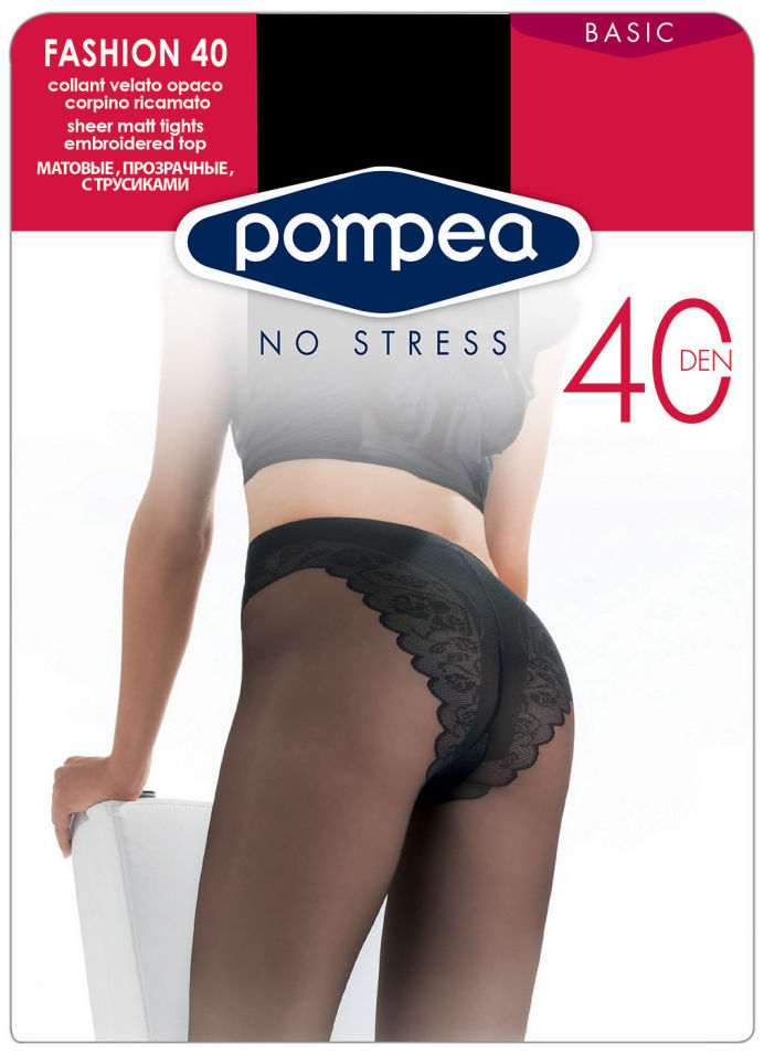 Колготки Pompea Fashion 40 Nero Размер 3