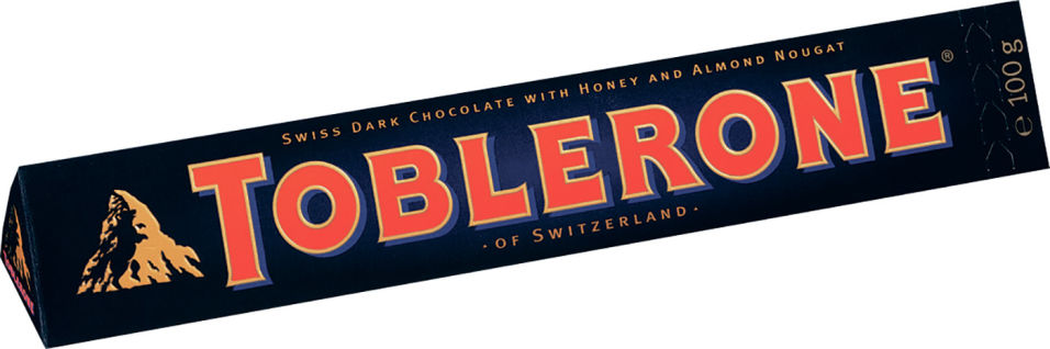 Шоколад Toblerone Темный с медово-миндальной нугой 100г