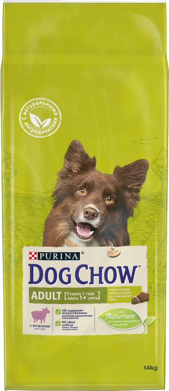 Сухой корм для собак Dog Chow Ягненок 14кг
