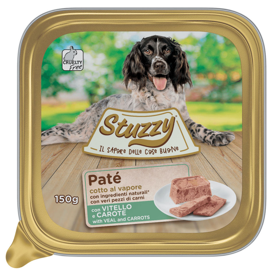 Корм для собак Stuzzy Pate Dog паштет с телятиной и морковью 150г (упаковка 12 шт.)