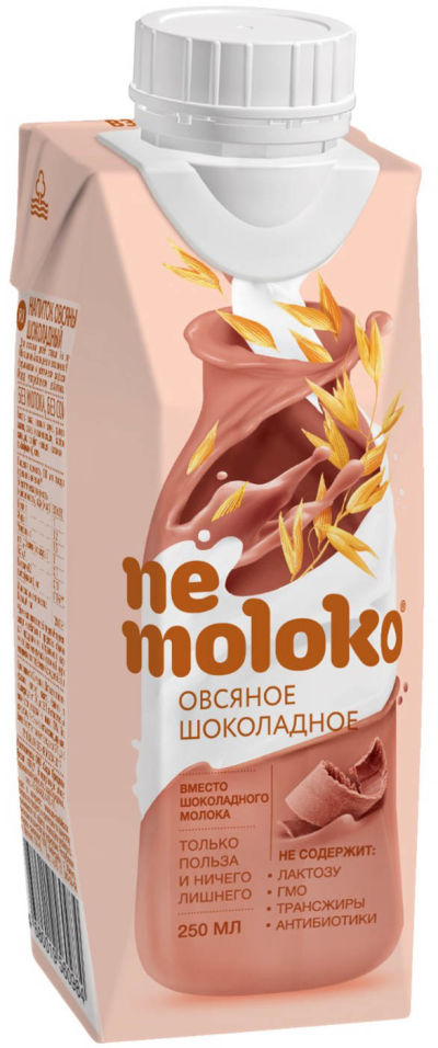 Напиток овсяный Nemoloko Шоколадный 3.2% 250мл