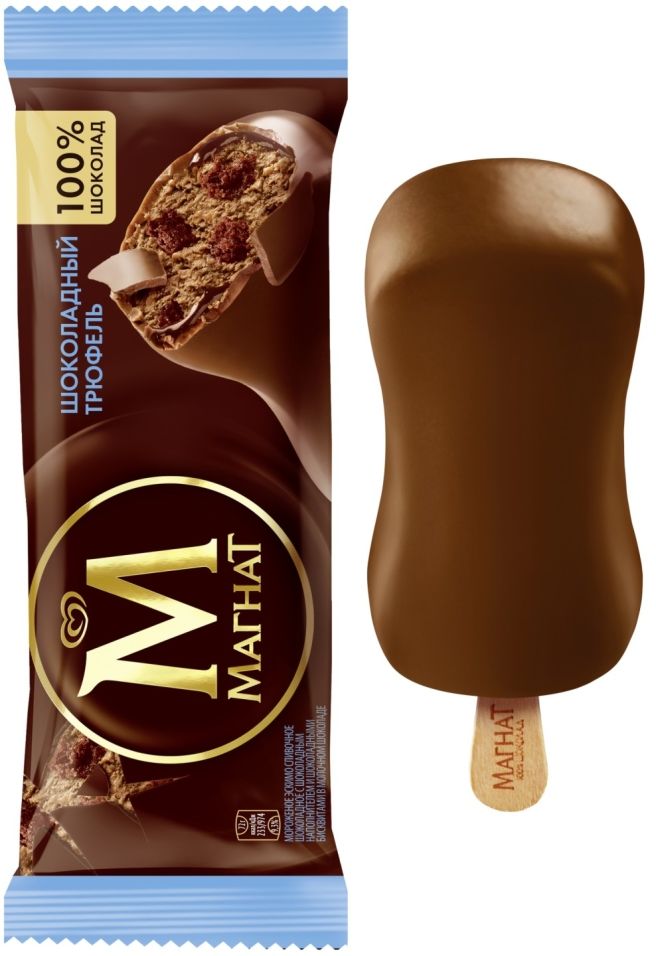 Мороженое Магнат Шоколадный трюфель эскимо 72г