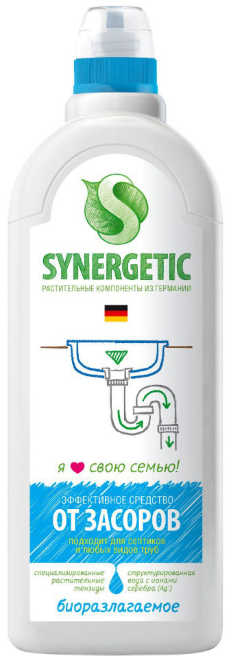 Средство для чистки труб Synergetic 1л