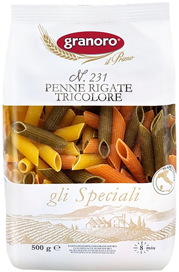 Макаронные издение GranOro Penne rigane 500г