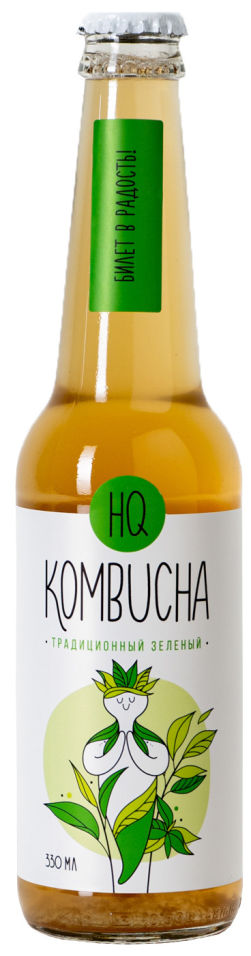 Напиток HQ Kombucha Натуральный традиционный зеленый 330мл