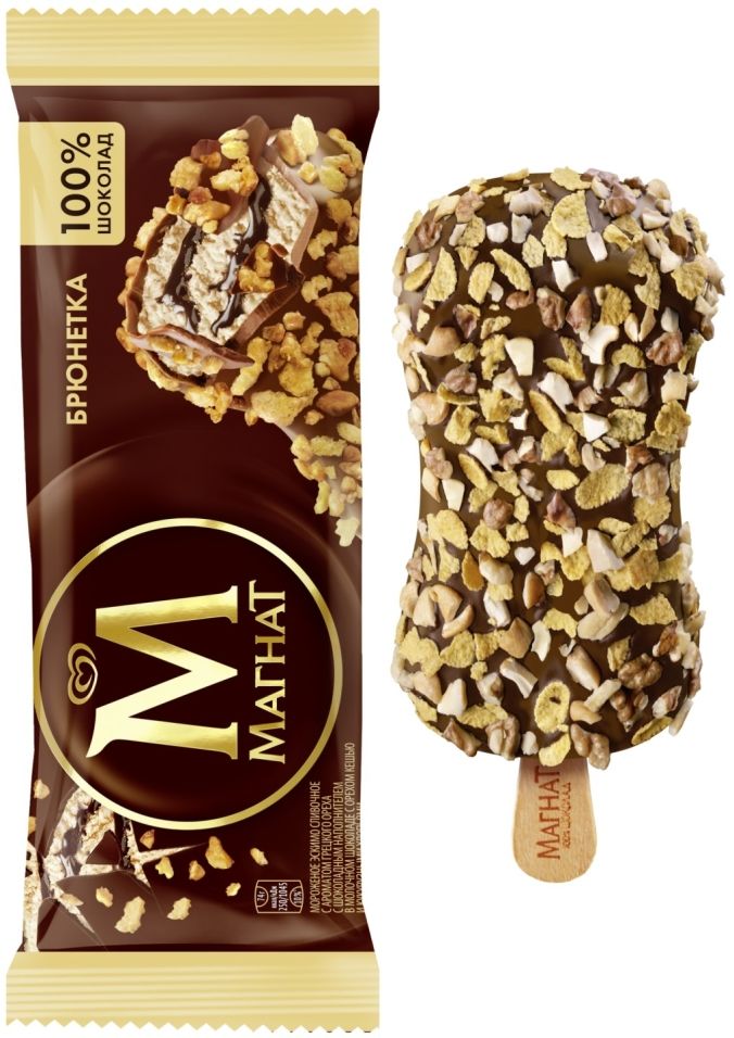 Мороженое Магнат Эскимо в шоколаде Брюнетка 74г