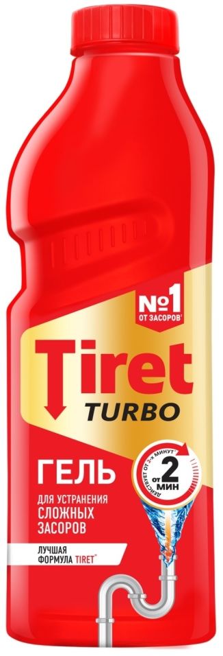 Гель для устранения засоров Tiret Turbo 1л