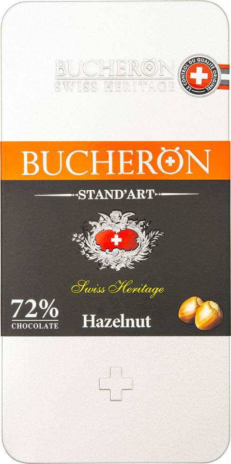 Шоколад Bucheron Горький с фундуком 72% 100г