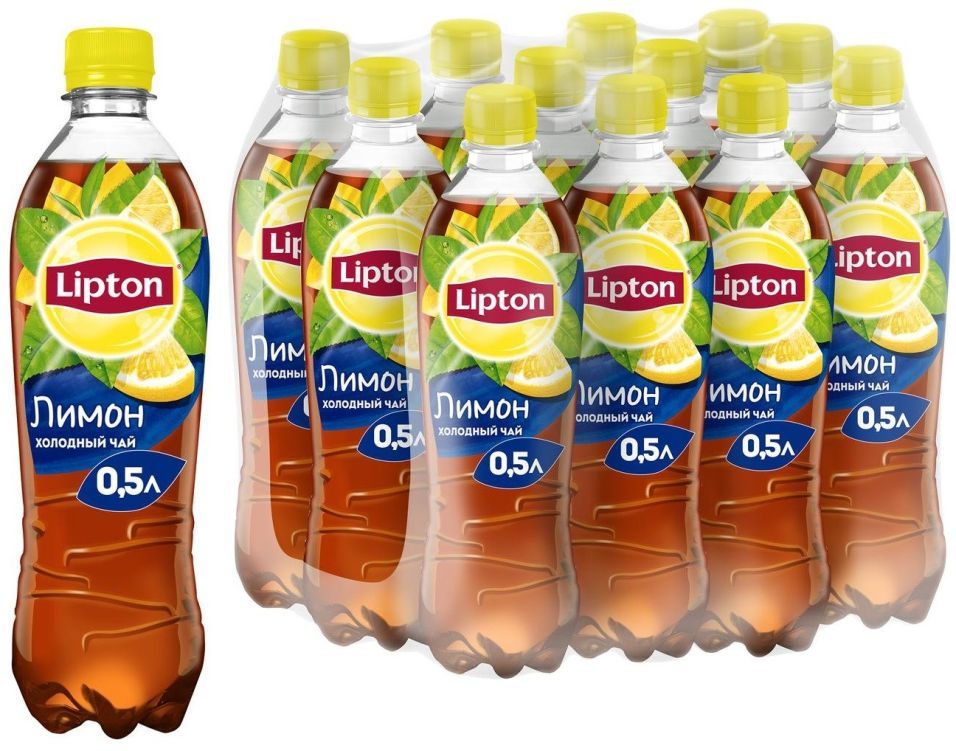 Чай холодный Lipton Лимон 500мл (упаковка 2 шт.)