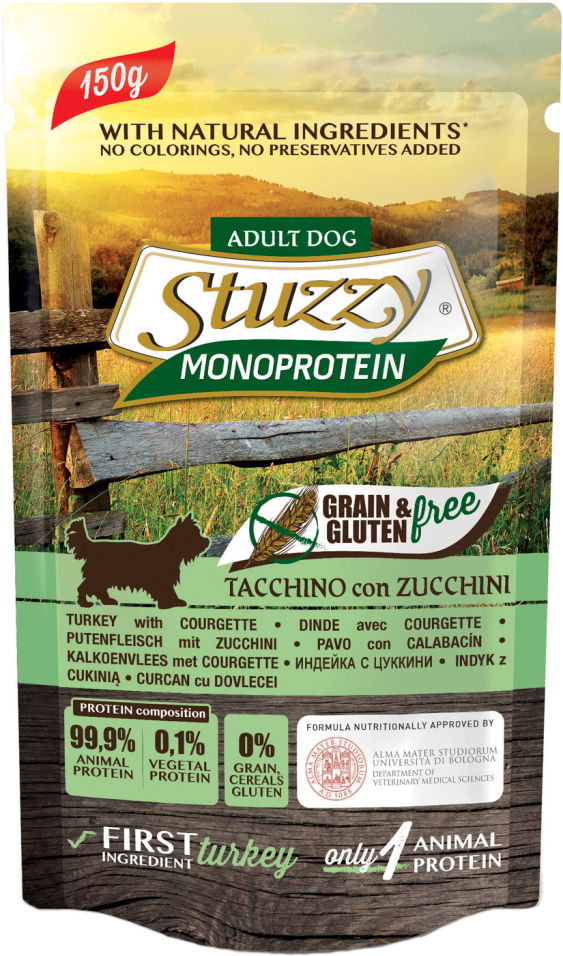 Корм для собак Stuzzy Monoprotein Индейка с цуккини 150г (упаковка 12 шт.)