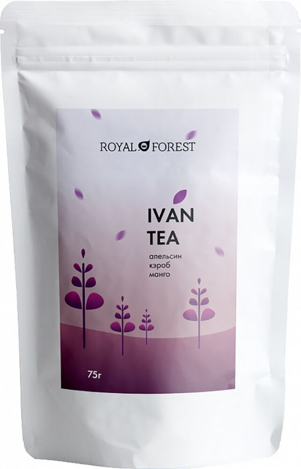 Чай травяной Royal Forest Иван-чай Кэроб апельсин манго 75г