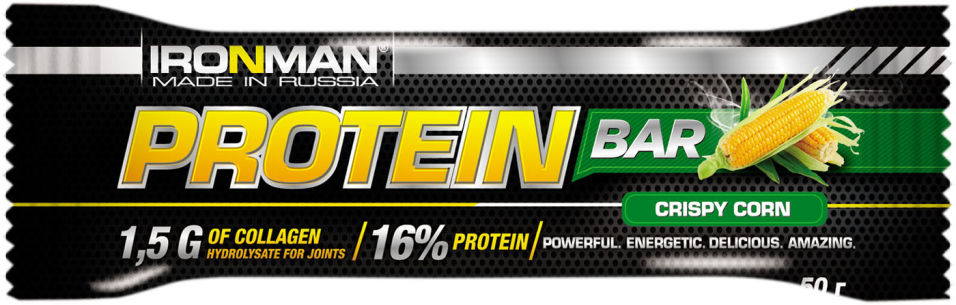 Батончик протеиновый IronMan Protein Bar Хрустящая кукуруза 50г