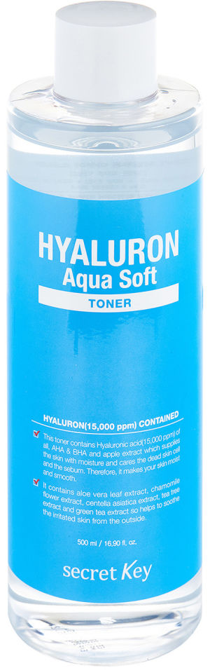 Тоник для лица Secret Key Hyaluron Aqua Soft 500мл