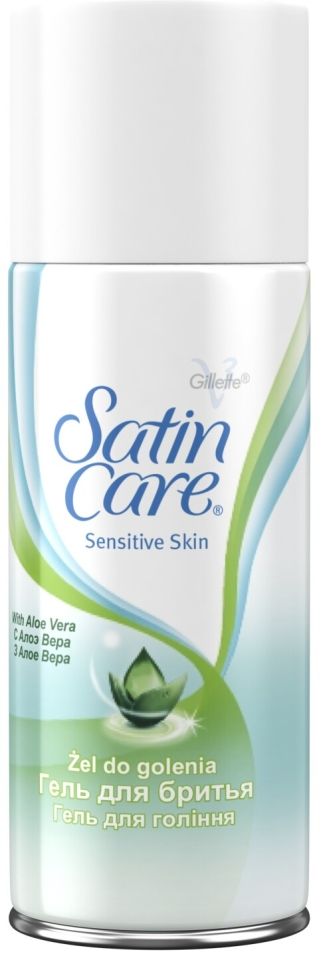 Гель для бритья Gillette Satin Care для женщин для чувствительной кожи 75 мл 179₽