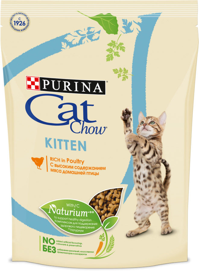 Сухой корм для котят Cat Chow Курица 400г Сухой корм для котят Cat Chow Курица 400г