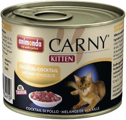 Корм для котят Animonda Carny Kitten Куриный коктейль 200г Корм для котят Animonda Carny Kitten Куриный коктейль 200г