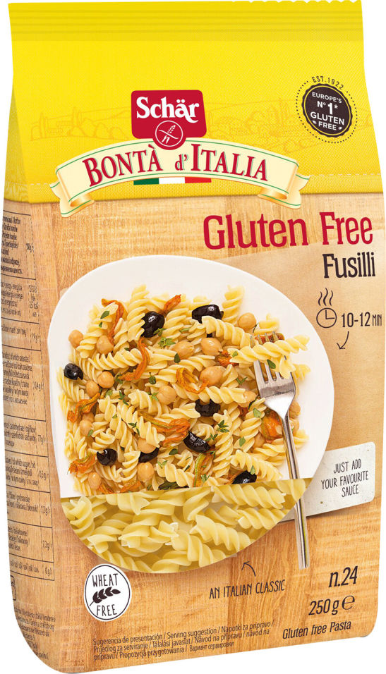 Макароны Schar Fusilli без глютена 250г