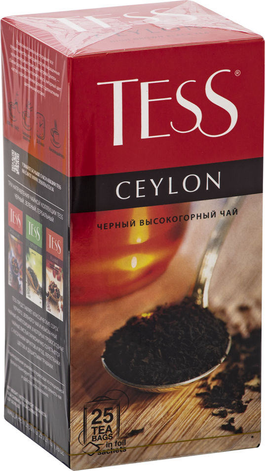 Чай черный Tess Ceylon высокогорный 25 пак