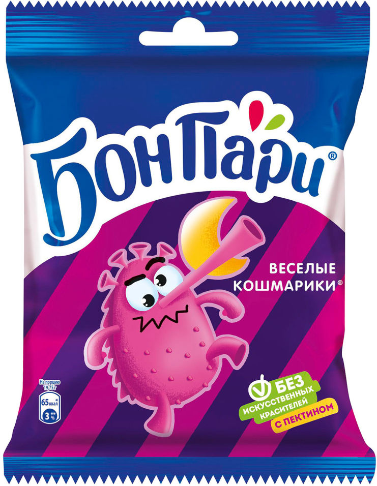 Мармелад Бон Пари жевательный Веселые кошмарики 75г