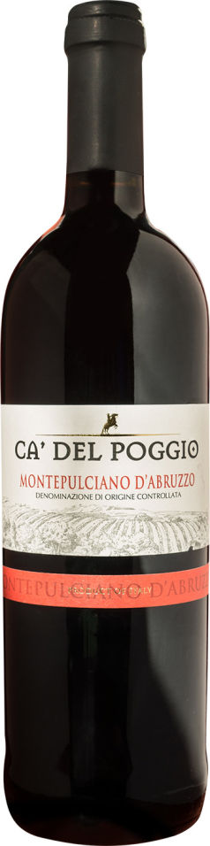 Отзывы о Вине Ca' del Poggio Montepulciano d'Abruzzo красном сухом 12.5% 0.75л