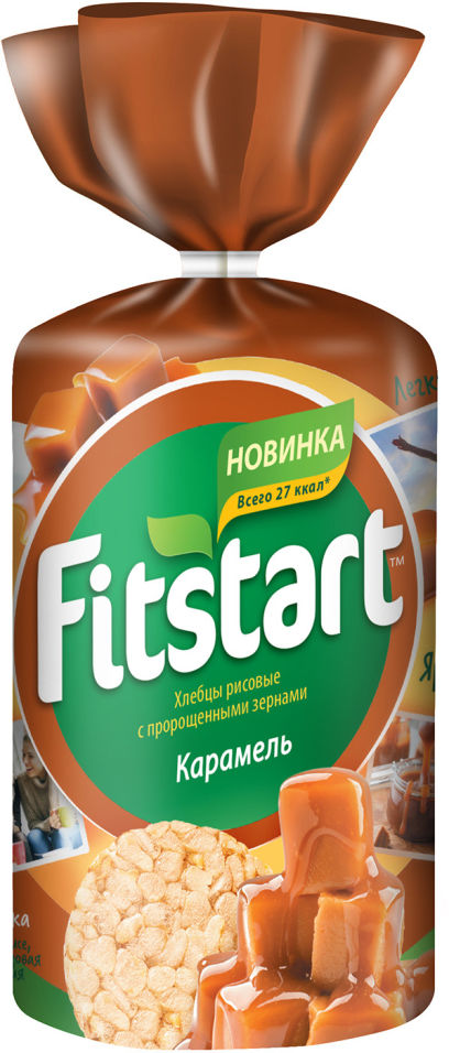 Хлебцы Fitstart Карамель рисовые 100г