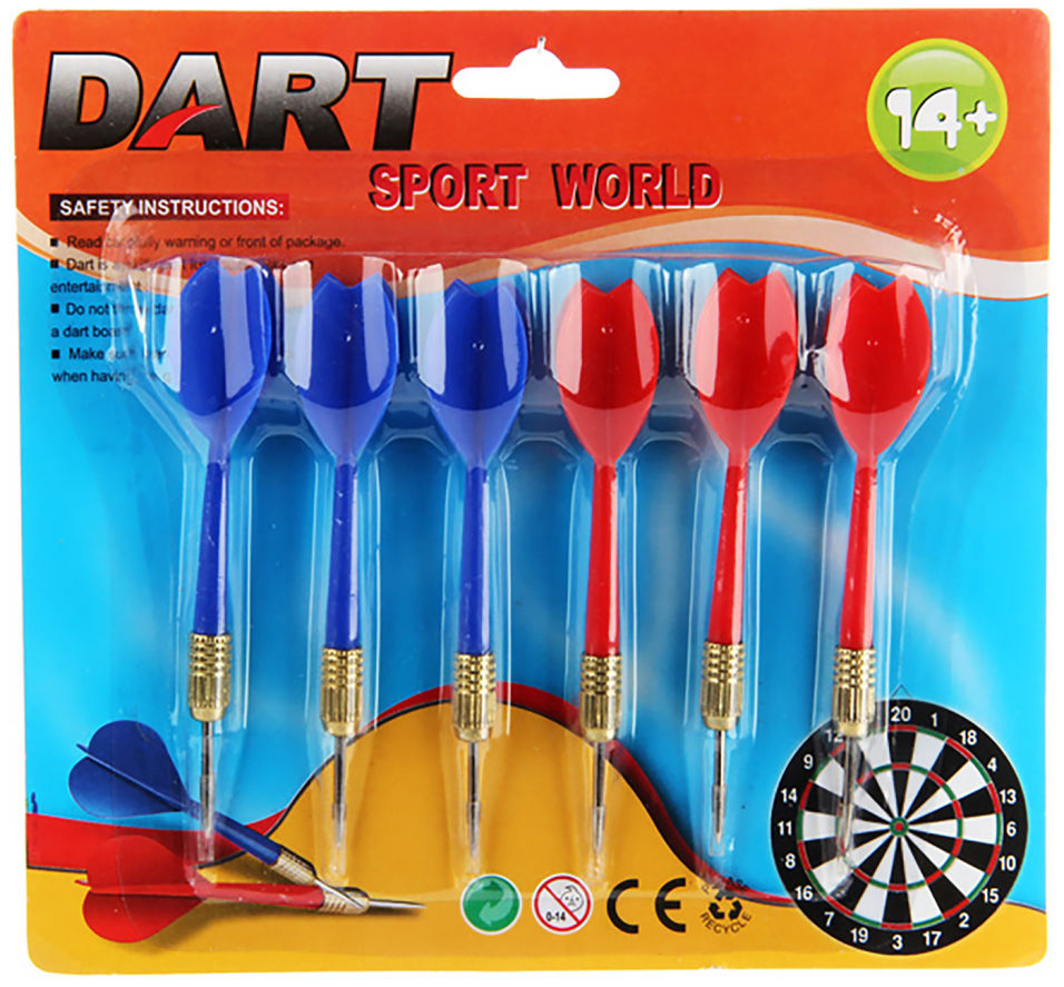 Набор дротиков для дартса 6шт