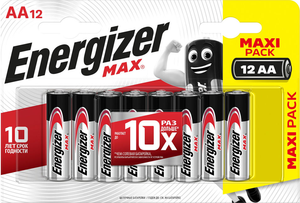 Отзывы о Батарейки Energizer Max + Power Seal AA 12шт Отзывы о Батарейки Energizer Max + Power Seal AA 12шт