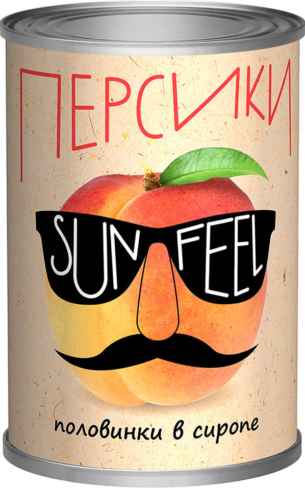 Персики Sunfeel в сиропе 850мл