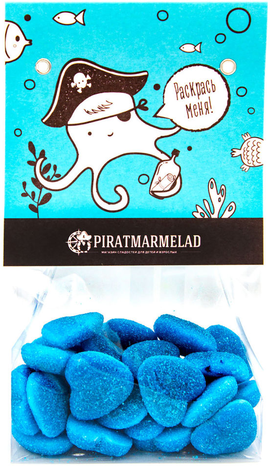Мармелад Pirat Marmelad Сердечки Синие 200г