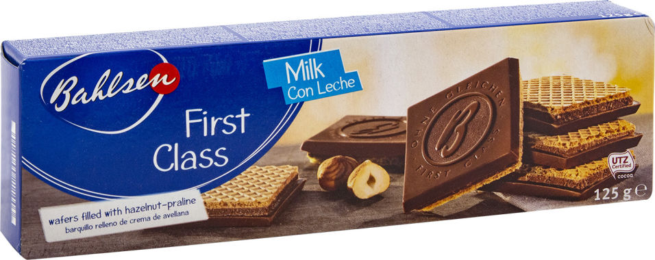 Вафли Bahlsen First Class Milk Con Leche 125г