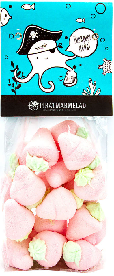 Маршмеллоу PiratMarmelad Клубника с начинкой желе 200г