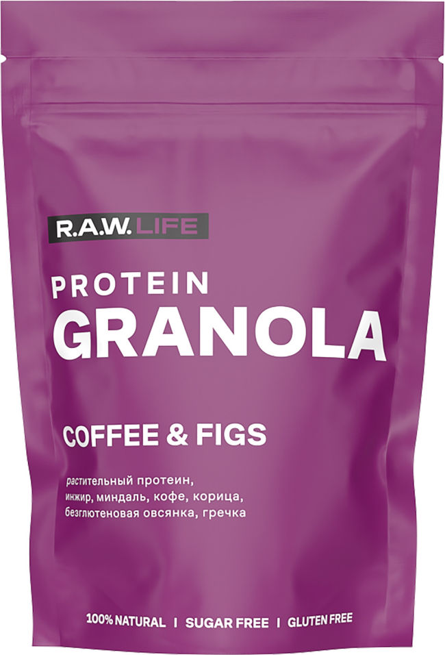 Гранола R.A.W. LIFE Кофе инжир 220г