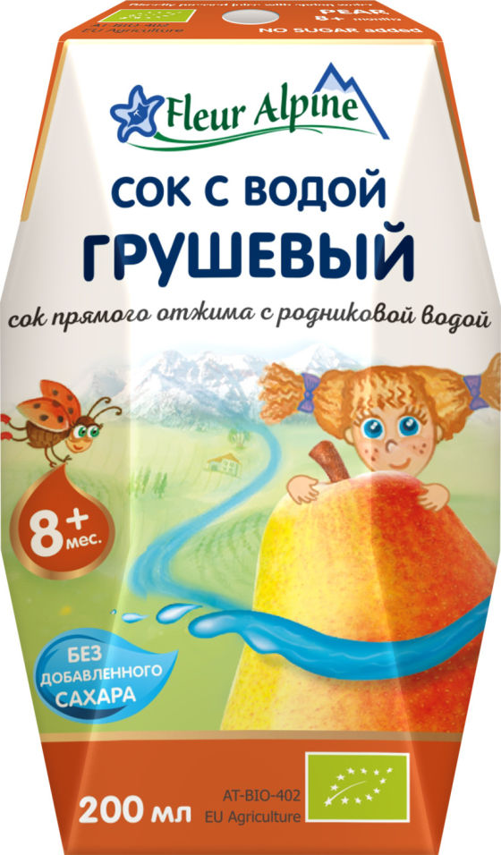 Сок Fleur Alpine Грушевый с 8 месяцев 200мл