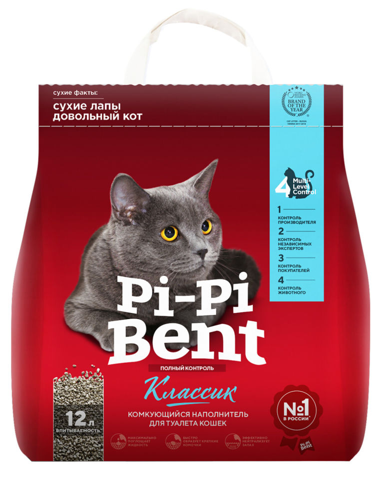 Наполнитель Pi-Pi Bent комкующийся 5 кг Наполнитель Pi-Pi Bent комкующийся 5 кг