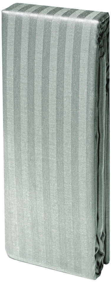 Простыня Cottonika Страйп-сатин Серый 180*215см