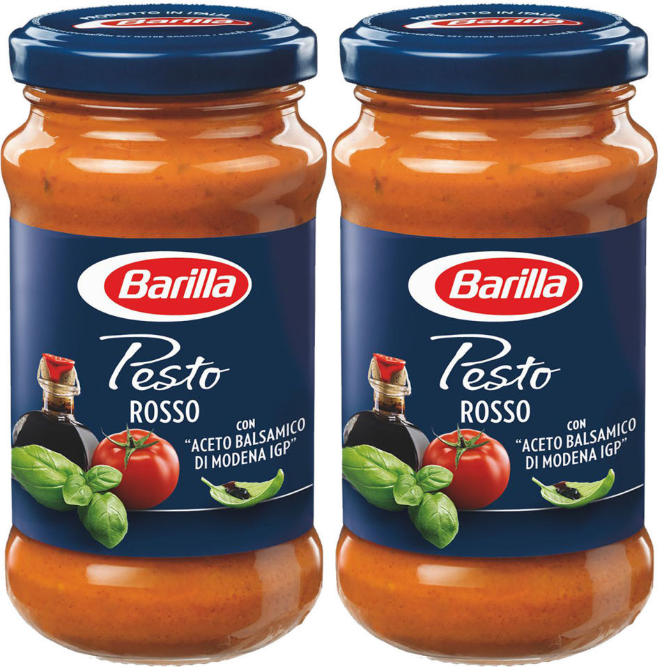 Соус Barilla Pesto Rosso с томатами базиликом 200г (упаковка 2 шт.)