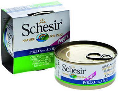 Корм для щенков Schesir Цыпленок и алое 150г Корм для щенков Schesir Цыпленок и алое 150г
