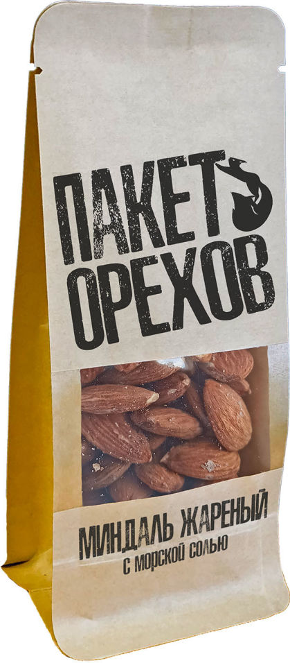 Орехи Пакет орехов Миндаль жареные с морской солью 100г