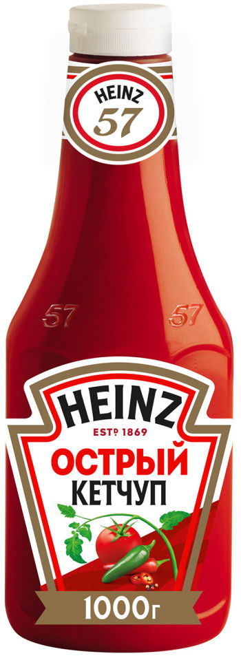 Кетчуп Heinz Острый 1кг 309₽
