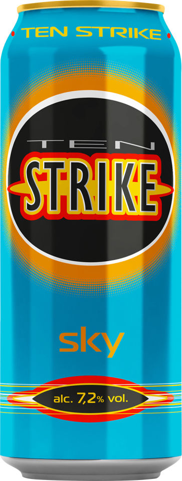 Отзывы о Напитке Ten Strike Sky 7.2% 0.45л