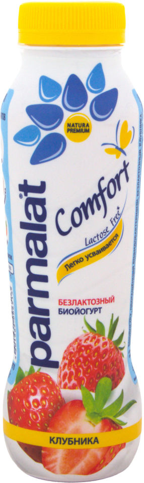 Биойогурт Parmalat Comfort с клубникой 1.5% 290г