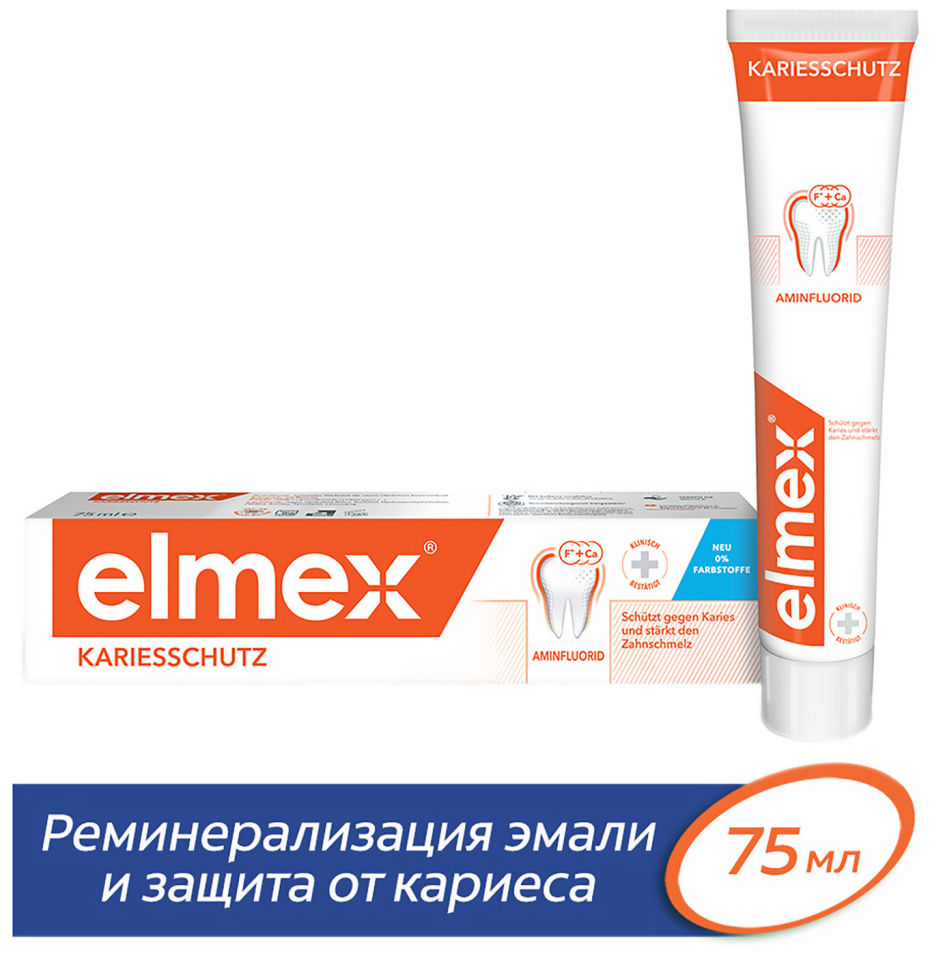 Зубная паста Elmex Защита от кариеса 75мл